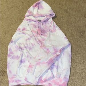 Tie Dyed Pink and Purple Sweatshirt